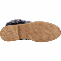 ) Hush Puppies Hannah Suede Women's Black Boots - Black, 5 (Adults'
