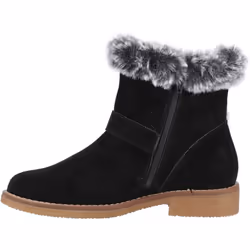 ) Hush Puppies Hannah Suede Women's Black Boots - Black, 5 (Adults'