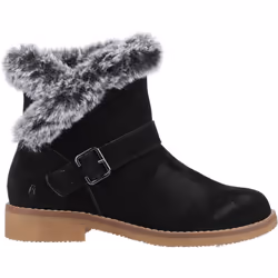 ) Hush Puppies Hannah Suede Women's Black Boots - Black, 8 (Adults'