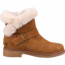 ) Hush Puppies Hannah Suede Women's Tan Boots - Brown, 6 (Adults'