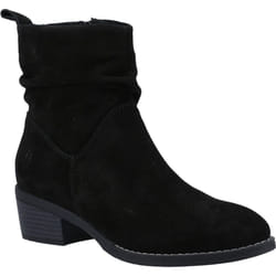 ) Hush Puppies Iris Suede Women's Black Boots - Black, 3 (Adults'