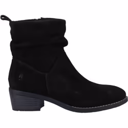 ) Hush Puppies Iris Suede Women's Black Boots - Black, 3 (Adults'
