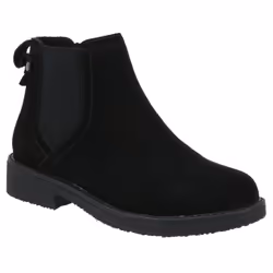 ) Hush Puppies Maddy Wide Suede Women's Black Boots - Black, 5 (Adults'