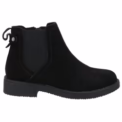 ) Hush Puppies Maddy Wide Suede Women's Black Boots - Black, 5 (Adults'