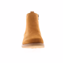 Hush Puppies Womens Boots Ankle Libby Suede Leather Zip tan UK Size