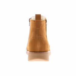 Hush Puppies Womens Boots Ankle Libby Suede Leather Zip tan UK Size
