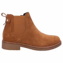 ) Hush Puppies Maddy Wide Suede Women's Tan Boots - Brown, 3 (Adults'