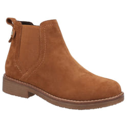 ) Hush Puppies Maddy Wide Suede Women's Tan Boots - Brown, 8 (Adults'