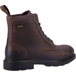 ) Hush Puppies Porter Leather Men's Brown Boots - Brown, 6 (Adults'