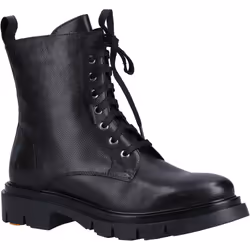 ) Hush Puppies Rhea Leather Women's Black Boots - Black, 8 (Adults'