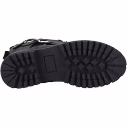 ) Hush Puppies Winnie Leather Women's Black Boots - Black, 5 (Adults'