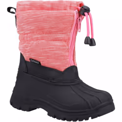 , Berry) Bathford Berry Girls Front Zip Snow Boots - 8 (Adults'