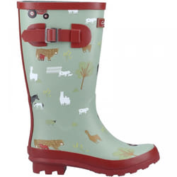 , Farm) Farmyard Junior Farm Kids Fun Print Wellies - 11 (Children's