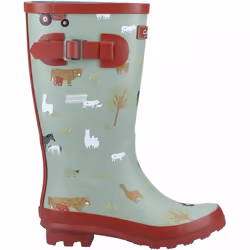, Farm) Farmyard Junior Farm Kids Fun Print Wellies - 13 (Children's