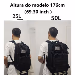 25L/50L Waterproof Backpack Outdoor Rucksacks Tactical Sports Camping Hiking Trekking Fishing Hunting Bag - camouflage green, 50L