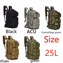 25L/50L Waterproof Backpack Outdoor Rucksacks Tactical Sports Camping Hiking Trekking Fishing Hunting Bag - camouflage green, 50L