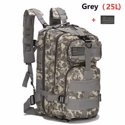 25L/50L Waterproof Backpack Outdoor Rucksacks Tactical Sports Camping Hiking Trekking Fishing Hunting Bag - camouflage,grey, ...