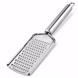 CHEESE GRATER STAINLESS STEEL KITCHEN TOOL LEMON SPICE SHREDDER PERFECT GRIP
