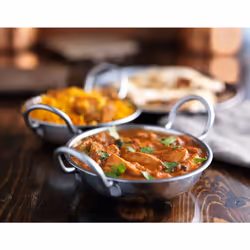 Small Balti Dish Stainless Steel Curry Serving Bowl Oven Dish 13cm