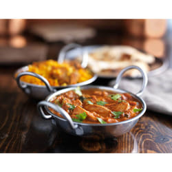 Small Balti Dish Stainless Steel Curry Serving Bowl Oven Dish 13cm