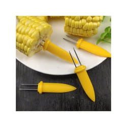6 Stainless steel Corn Skewers Mini Corn On The Cob Holder BBQ