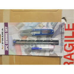 3PC SEWING SET  UNSTITCHING TOOL  SCISSOR METAL SEWIING GAUGE