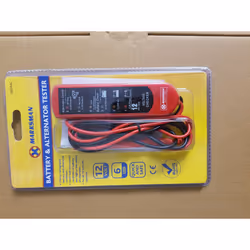 BATTERY & ALTERNATOR TESTER 12V 6 LED DIAGNOSTIC TOOL - CAR VAN & MOTORCYCLE