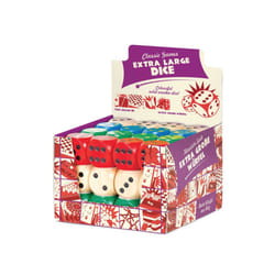Tobar Extra Large Wooden Dice - 1 Colour Sent at Random