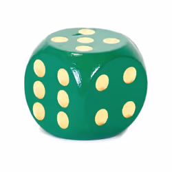 Tobar Extra Large Wooden Dice - 1 Colour Sent at Random