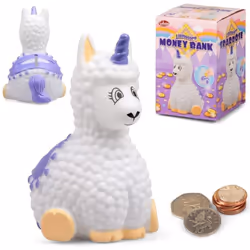Tobar Llamacorn Children Money Bank With Stopper Gift