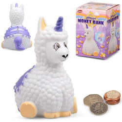 Tobar Llamacorn Children Money Bank With Stopper Gift