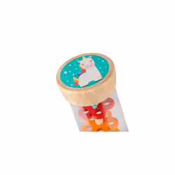 Painted Wooden Rainmaker Rattle Toy,Assorted Designs and Colours,38200