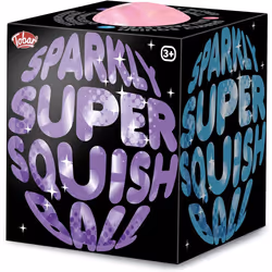 Tobar 38448 Super Glitter Squish Fidget Stress Ball