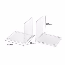 OSCO Clear Acrylic Very Small Bookends  ABE-2