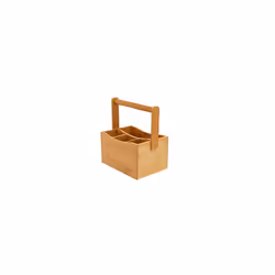 Bamboo Mobile Caddy | 4 Compartments | Stationery Organiser | Arts and Crafts Storage | Cutlery and Condiment Holder | Kitche ...