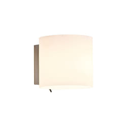 Astro Interior Wall Light, E14 (Small Edison Screw), White Glass