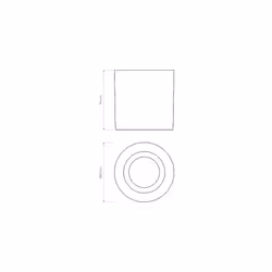 Astro Kos Round Dimmable Outdoor Downlight - IP44 Rated - (Solid Brass), GU10 LED Lamp, Designed in Britain - 1326075-3 Years Guarantee