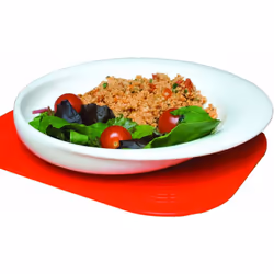 NRS Healthcare Wade Dignity Sloped Ceramic Plate - White