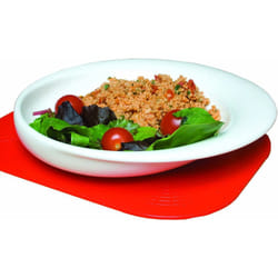 NRS Healthcare Wade Dignity Sloped Ceramic Plate - White