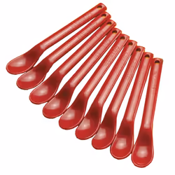 Large Plastic Care Feeding Spoons - Pack of 10