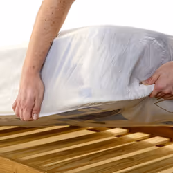 NRS Healthcare Waterproof Bedding Protector Fitted Mattress Cover for Incontinence Care M92867 - Double (Eligible for VAT relief in the UK)