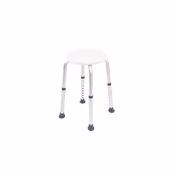 NRS Healthcare L97718 Height Adjustable Round Shower Stool