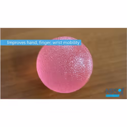 Hand and Wrist Gel Exercise Ball, Soft Resistance, Pink