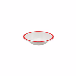 Red Rimmed Bowl