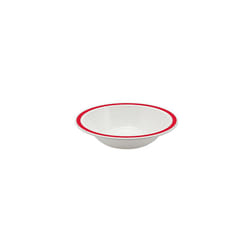 Red Rimmed Bowl