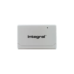 Integral USB2.0 CARDREADER MULTI SLOT SD MSD CF MS XD card reader White