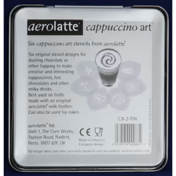 6 Cappuccino Art Coffee Stencils Templates In Tin
