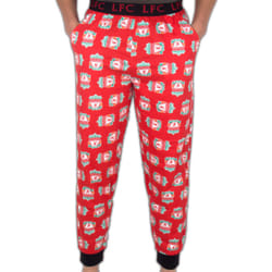 Liverpool FC Mens Lounge Pants Pyjama Bottoms OFFICIAL Football Gift - Red Multi, XL