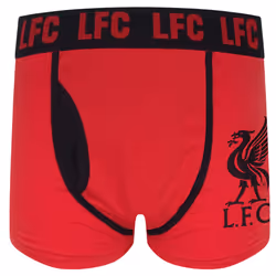 Liverpool FC Official Football Gift Mens Crest Premium Boxer Shorts - Red 1 Pack, Small
