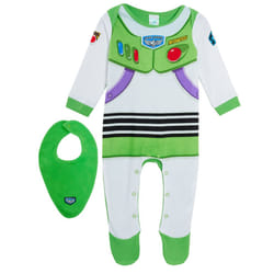 Baby Boys Disney Toy Story 4 Buzz Lightyear Babygrow + Bandanna Bib Gift Set - 0-3 Months